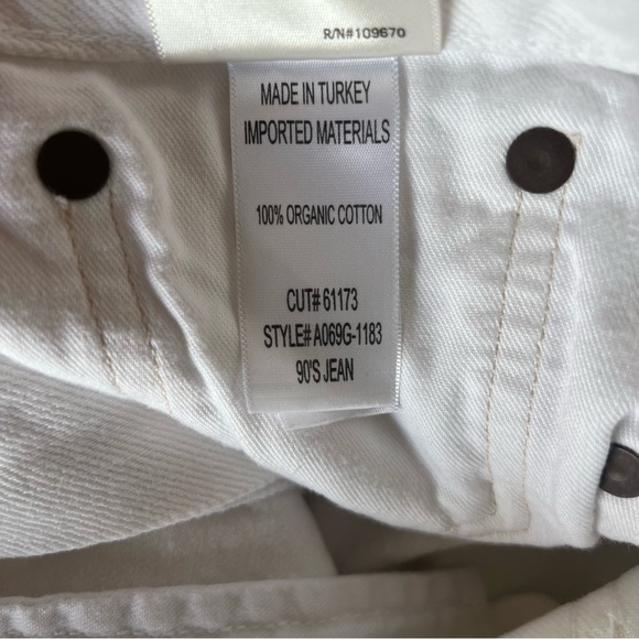 Agolde 90’s White Distressed Jeans - Picture 8 of 9